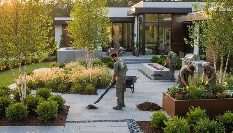 Charlotte, NC landscaping service for residential yard maintenance and outdoor curb appeal