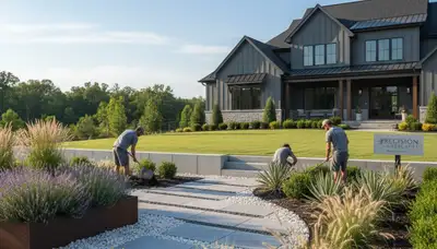 Charlotte, NC landscaping team providing professional lawn care and landscape maintenance services