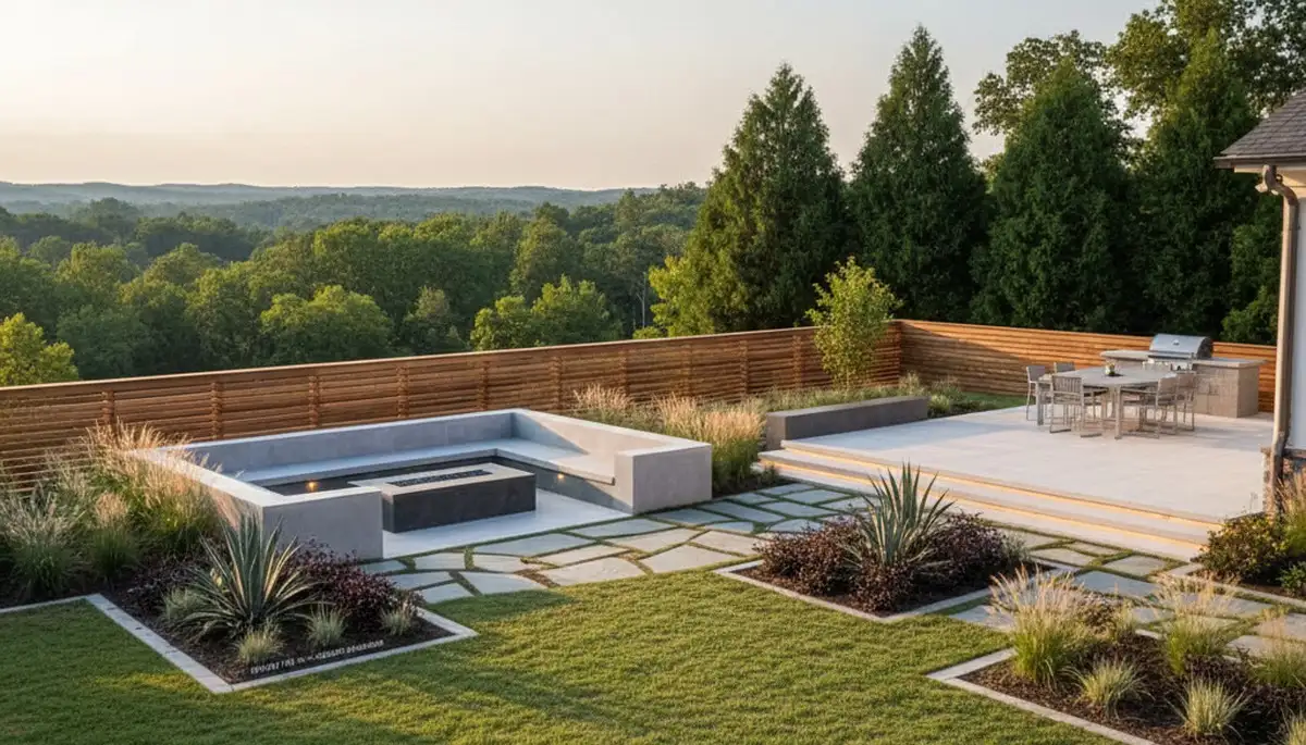 Landscaping crew providing lawn care and yard maintenance in Charlotte, NC