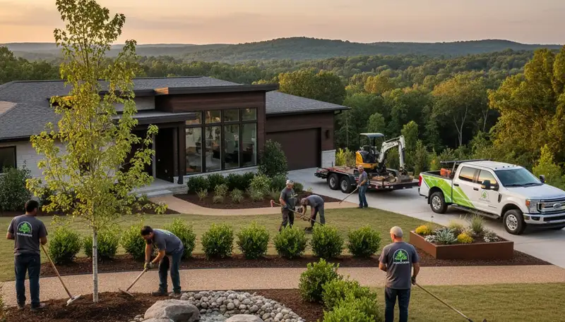 Landscaping service in Charlotte, NC for residential yard design and maintenance