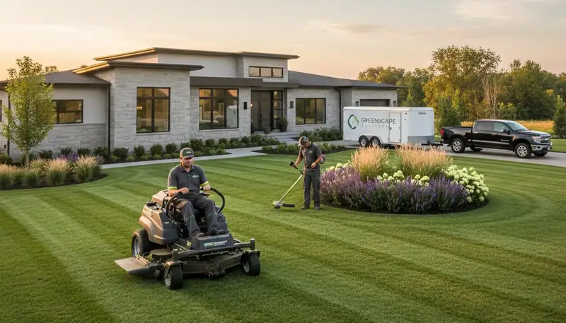 Professional lawn mowing service in Charlotte, NC by Chop Chop Landscaping crews