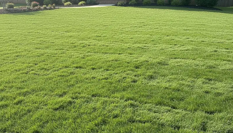 Fresh sod installation with lush green lawn by professional landscapers in Charlotte, NC